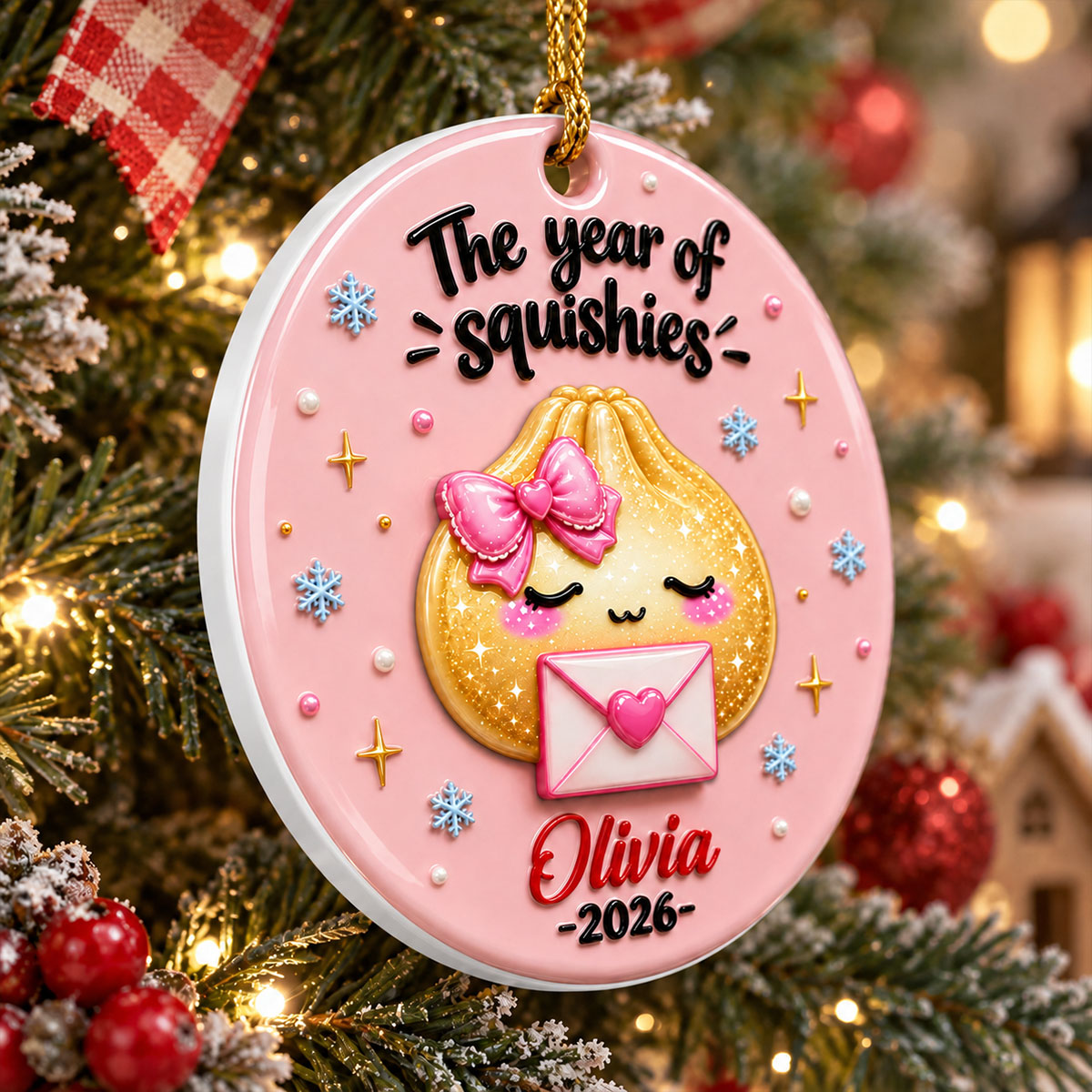 The Year Of Squishie - Real 3D Raised Ornament