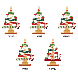 Our Family Christmas Tree - Personalized Layered Wooden Ornament - Christmas Gift For Family, Keepsake Ornament