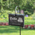 Custom Tall Hanging Dog Memorial Plaque, Slate Sign and Stainless Steel Stake Marker