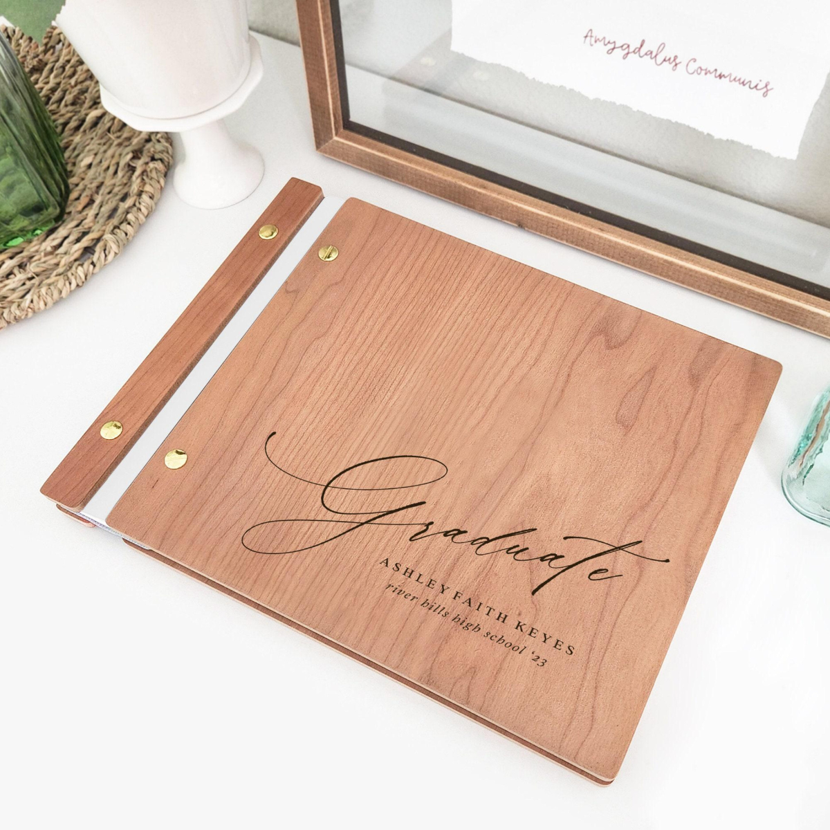2026 Graduation Guest Book | Junior High, High School, or College Graduate Guest Book Photo Book | 2026 Personalized Graduation Gift for Her