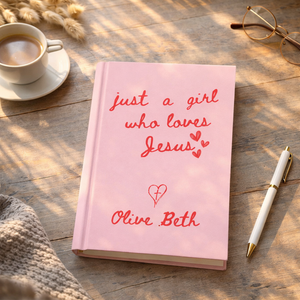 Christianity gifts for her-Personalized Christian Journal, Bible Study Notebook, Prayer Journal, Custom Name Girl Who Loves Jesus Book