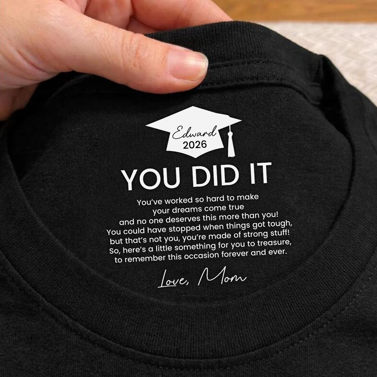 Graduation Gifts Hidden Message For Graduated Son, Daughter - Personalized Shirt