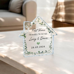 First Home Acrylic Plaque, New Home Gifts, New House Gift, Gift for New Homeowners, New Home Gift, First Home Frame