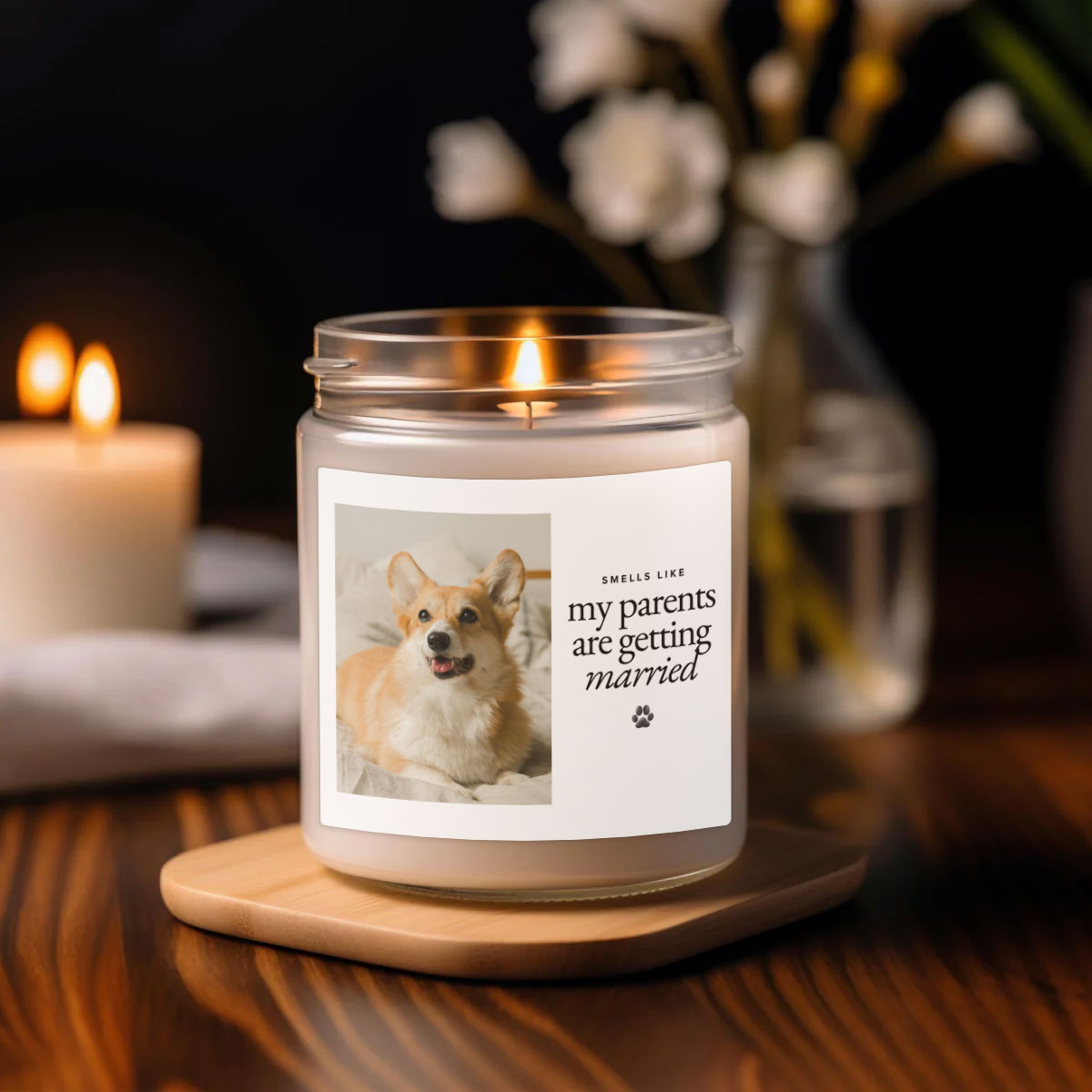 Smells Like My Parents Are Getting Married - Personalized Scented Candle
