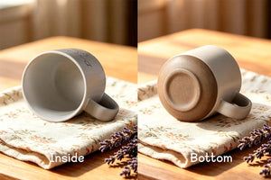 Pencil Sketch Engraved Design - Pottery Coffee Mug for Dad/Husband/Mom, Father's Day Gift