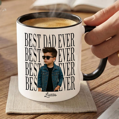 Personalized Best Dad Ever Cup, Father's Day Keepsake for Dad, New Dad Gift