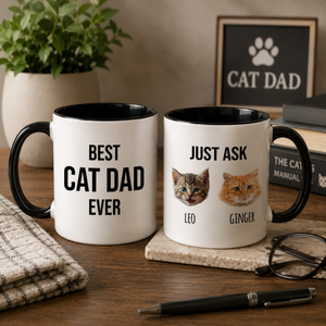 Personalized Cat Dad Mug, Gift For Cat Dad, Cat Dad Cup, Best Cat Dad Every Coffee Mug