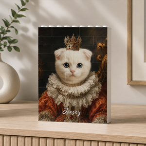 Custom Royal Pet Lover Photo - Personalized Brick Block