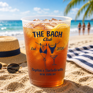 The Bach Club - Personalized Frosted Plastic Cup - Summer Gift For Bestie, Sisters, Friends