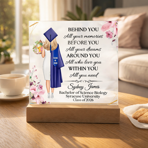 Personalized Daughter Graduation Gift, Congratulations Acrylic Plaque & Stand, Class of 2026 Grad Gift, Niece Granddaughter Graduation Gift