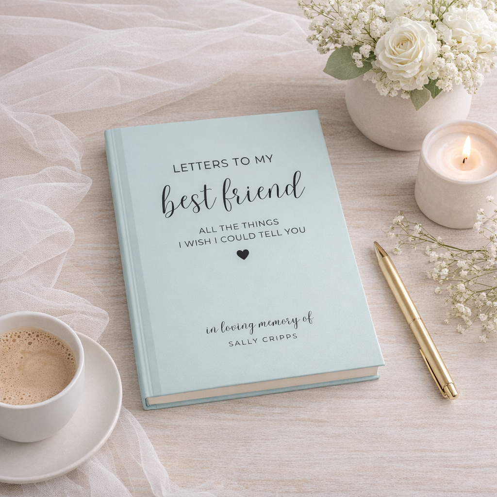 Loss of Best Friend Memorial Gift, Best Friend Memorial Journal Friend Sympathy Gift, Loss of Loved One, Letters To My Best Friend, Sister