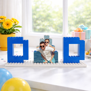 Personalized Dad Photo Building Brick Puzzles, Custom Photo Puzzle, Grandpa Photo Gift, Personalized Gift, Fathers Day, Gift for Her