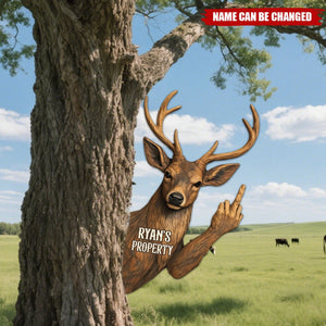 Keep Out Of Hunter's Property - Personalized Cut Metal Sign - Gift For Hunter