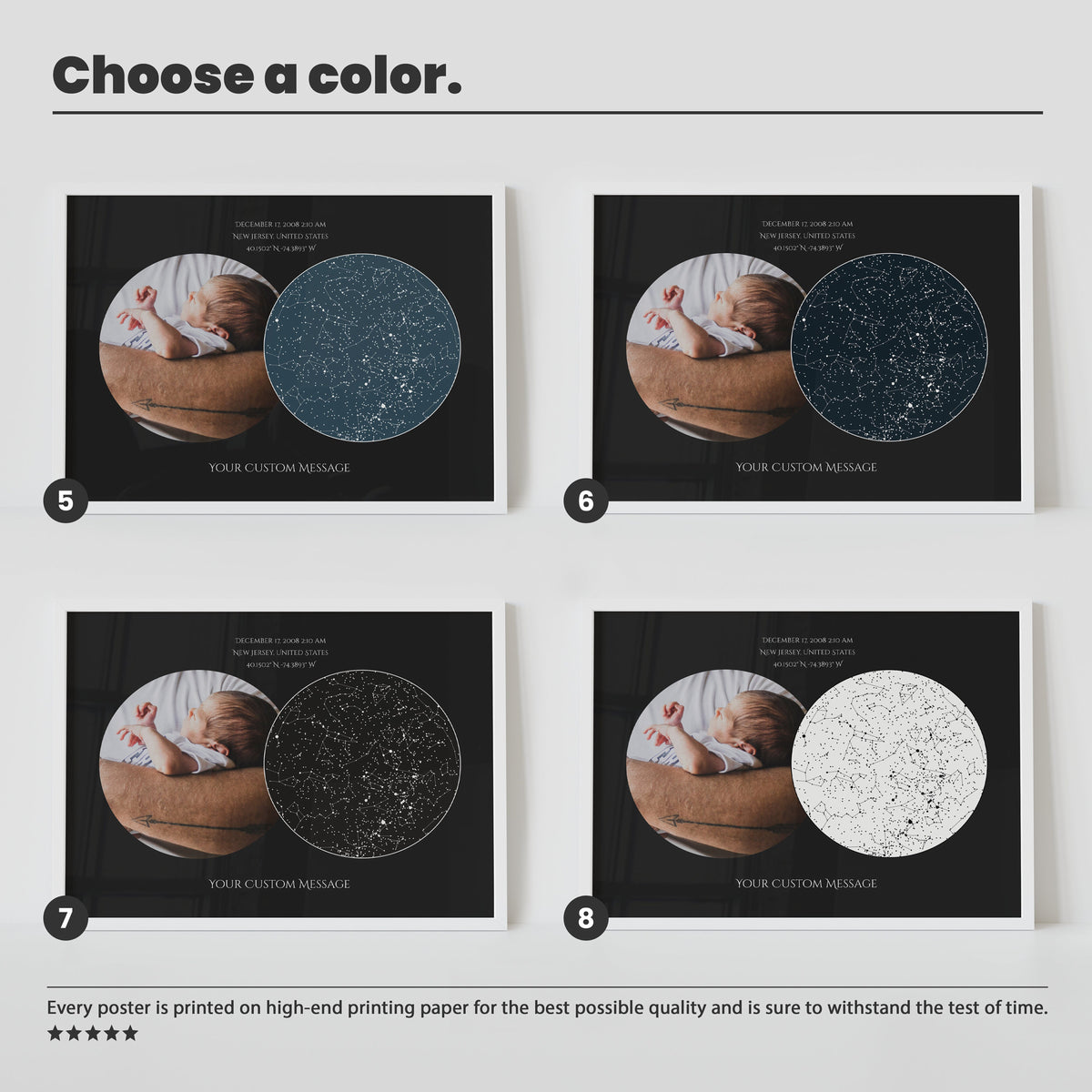 The Day You Became My Dad Custom Star Map, First Time Dad Gift, Night Sky By Date Canvas, New Dad Birthday Gift