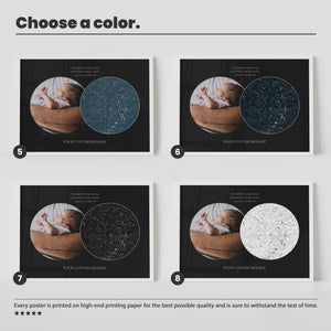 The Day You Became My Dad Custom Star Map, First Time Dad Gift, Night Sky By Date Canvas, New Dad Birthday Gift