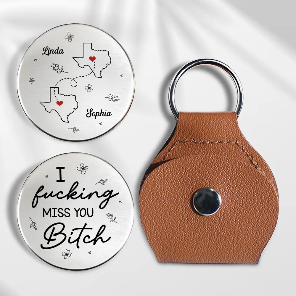 I Miss You Bestie - Personalized Pocket Hug - Gift For Besties, Long Distance Gift For Friends