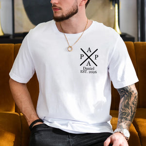 Timeless fatherhood: Personalized dad shirt. Father's Day gift