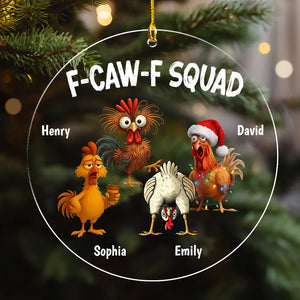 FCAWF Squad - Personalized Acrylic Ornament - Christmas Gift For Coworkers