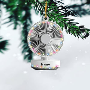 Personalized Electric Fan Christmas Ornament, Standing Fan Ornament, Desk Fan Ornament Gift, Fan Holiday Ornament Home Decor