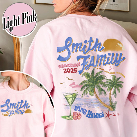 Custom Family Vacation 2025 Shirt, Making Memories Together Family Matching Shirt, Custom Family Beach Trip Shirt, Summer Family Shirt
