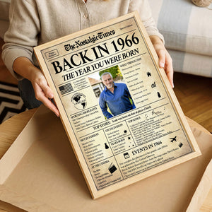 Back In 1966 The Year You Were Born - Personalized Poster For 60th Birthday Gifts