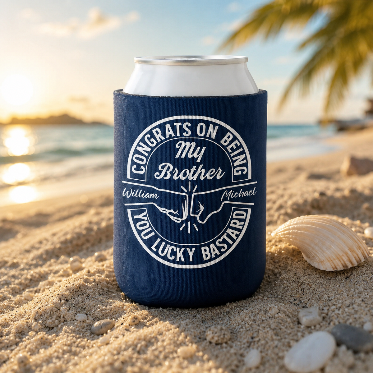 Congrats On Being My Brother Dad Grandpa - Personalized UV Printed Cup Cover - Gift For Family
