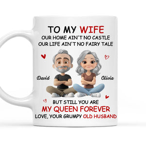 My Wife My Queen Forever - Personalized Mug - Valentine's Day Gift For Couple