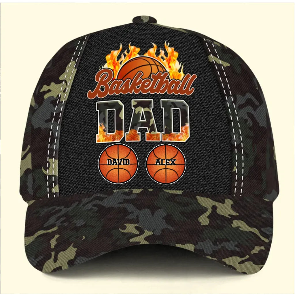 Basketball Dad - Personalized Classic Cap - Gift For Dad, Baseball Fan Daddy, Father's Day Gift