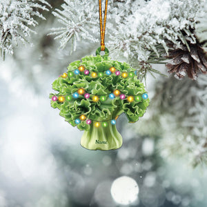 Green Lettuce Christmas Light Ornament, Christmas Tree Decor, Loved Green Lettuce Ornament, Hanging Ornament Gift