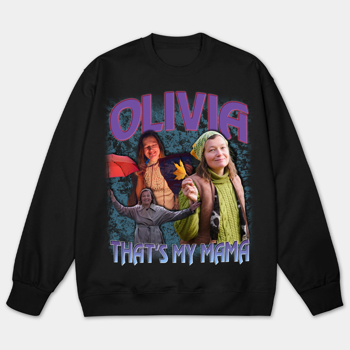 Custom photo 90's bootleg - Personalized photo sweatshirt