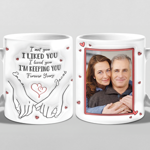 Custom Photo From Our First Kiss Till Our Last Breath - Personalized 3D Inflated Effect Printed Mug - Anniversary Gift For Couple