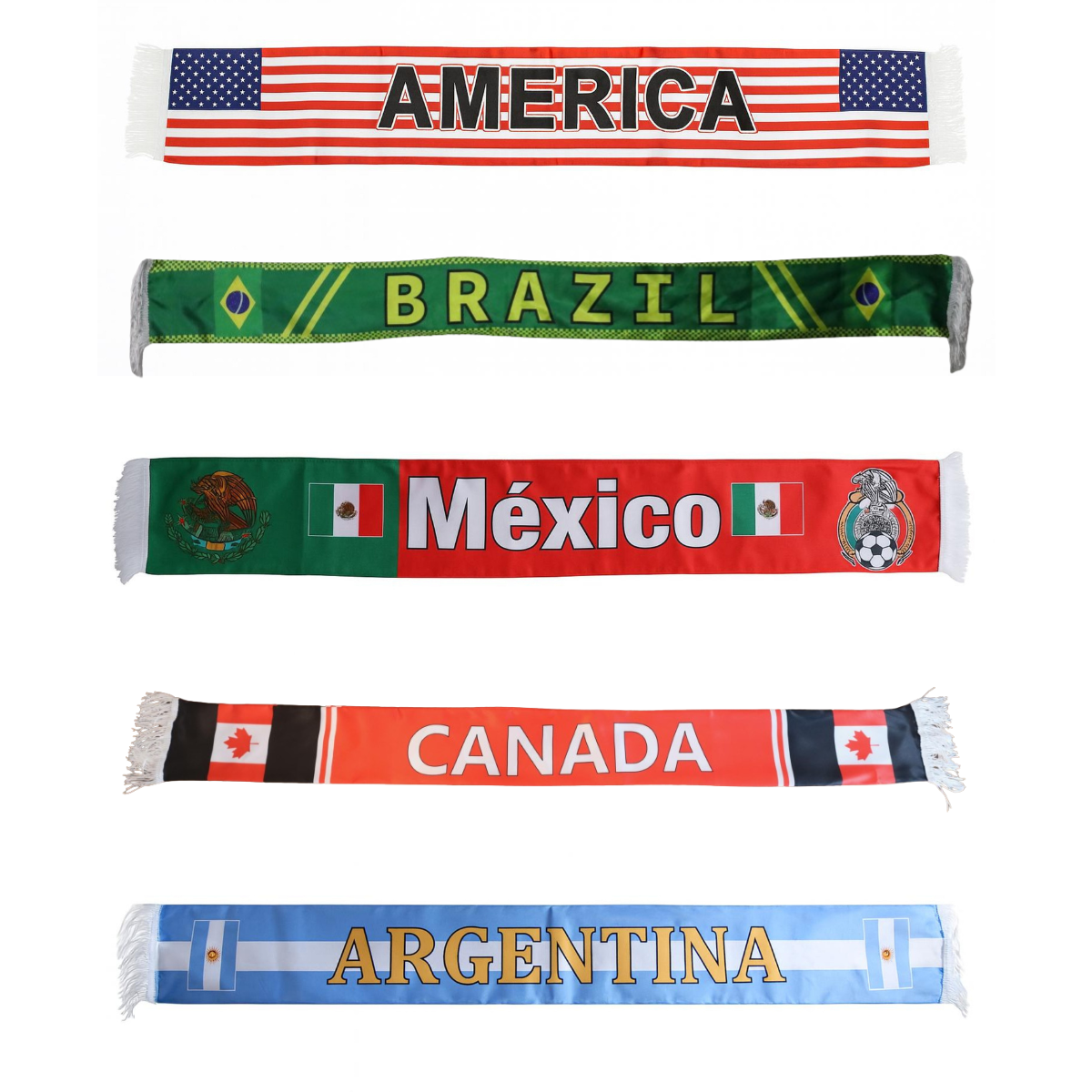 Soccer Fan Scarf, Soccer Team Supporter Scarf, Patriotic Game Day Accessory, Stadium Wear, World Cup Fan Gift