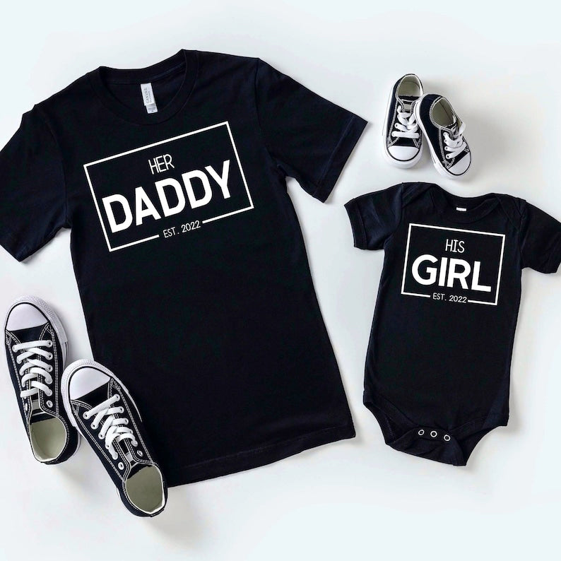 Custom Matching Daddy and Me Shirts, Fathers Day Shirt, Family Outfits, Gifts for New Dad