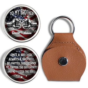 Always My Brother National Flag - Personalized Pocket Hug - Gift For Brothers, 4th Of July Gift
