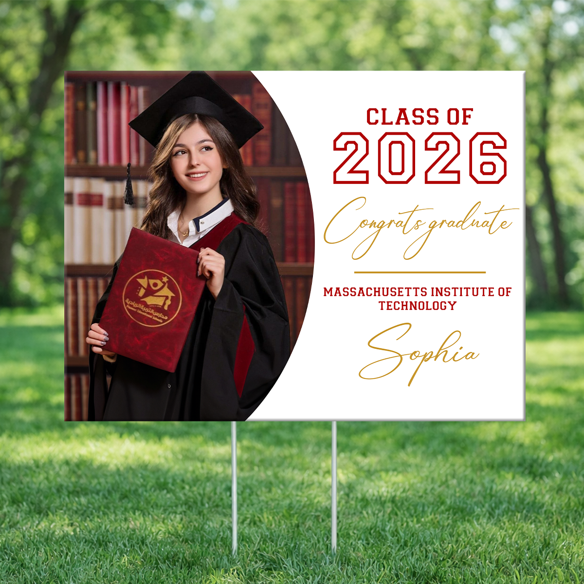 Custom Photo Graduation - Class of 2026 Lawn Sign 1_45b8804a-90d6-4caf-8f97-47c6837142f2.png