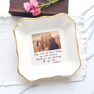 Personalized Maid of Honor Gift for Sister, Maid of Honor Ring Dish from Bride, Sister Wedding Gifts