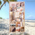 Custom Photo Collage Beach Towel Personalized Family Picture Towel Custom Kid Photo Gift for Vacation, Birthday, or Reunion