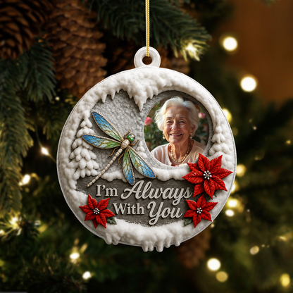 Loved Beyond Words Always Personalized Memorial Sympathy Gifts  - Real 3D Raised Ornament