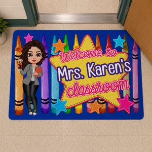Welcome to My Classroom - Personalized Doormat - Back to School Decor, Gift for Teacher