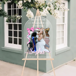 Wildflower Bow 2026 - Personalized Acrylic Welcome Sign