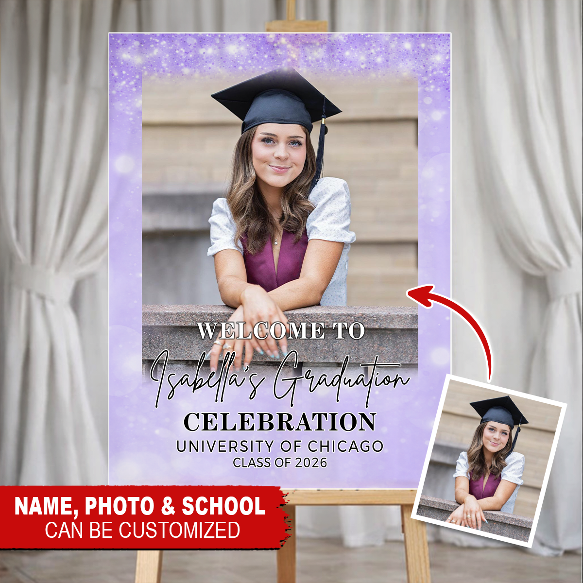 Glitter Graduation Personalized Acrylic Welcome Sign 1_4b82c7f3-200d-4043-a3e6-e943a9d8b766.png?v=1776409847