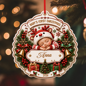 Sweetest Addition To Our Family - New Mom New Born Ornament - Real 3D Raised Ornament
