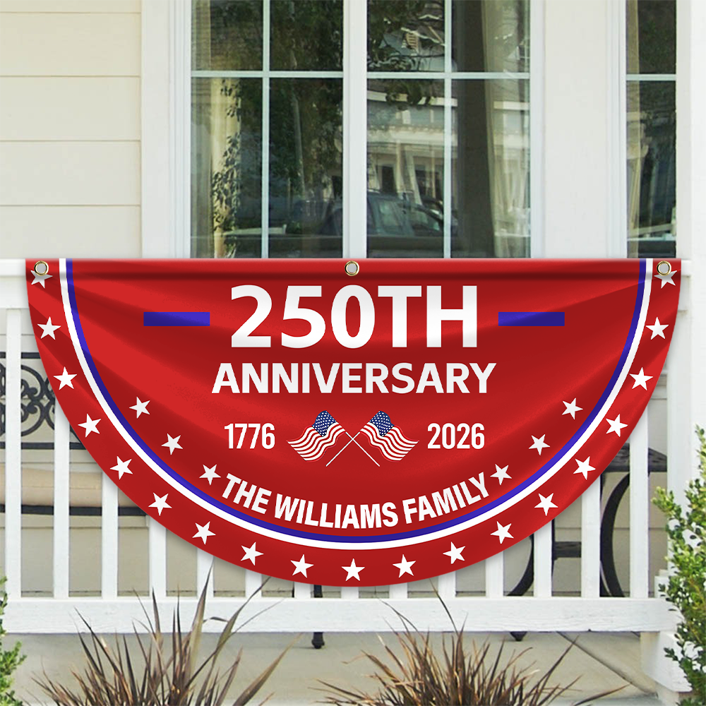 Custom Family Name 250th Anniversary 1776-2026 America Non-Pleated Fan Flag 1_5000x_f1461406-d9a3-4c96-b979-7388e7fc27b7.png