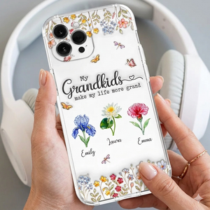 Make Life More Grand With Lovely Kids - Personalized Custom 3D Inflated Effect Phone Case