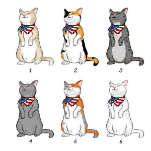 Nation Flag Standing Cat - Personalized Apparel - 4th Of July Independence Day Gift For Cat Mom, Cat Dad