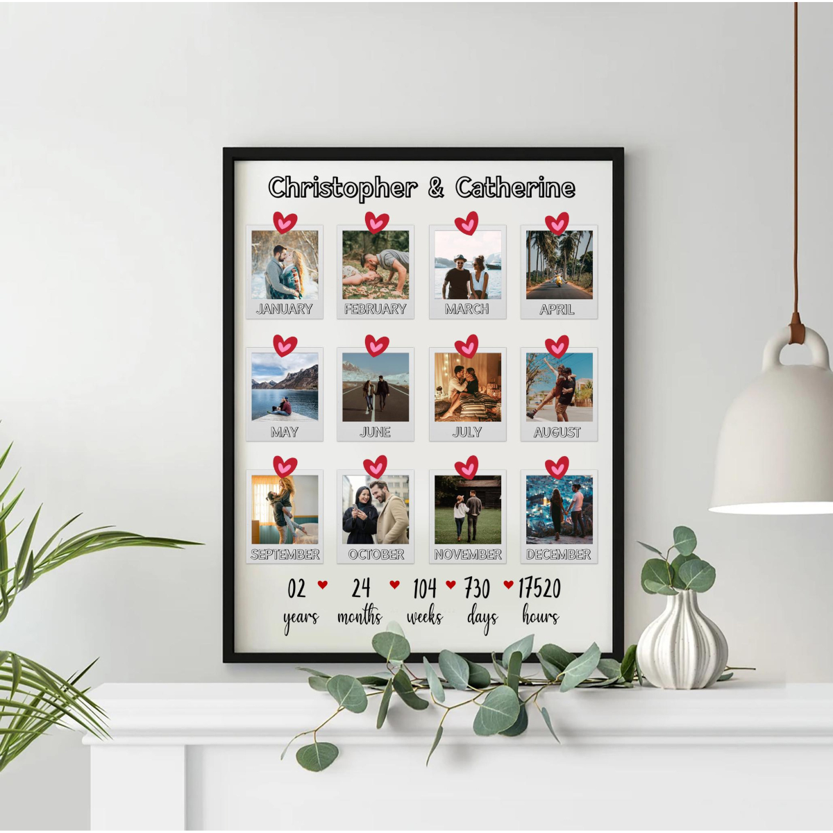 Second Anniversary Gifts, Second Wedding Anniversary, Second Year Wedding Anniversary Gift, 2nd Anniversary Gift, Dating Anniversary for Him