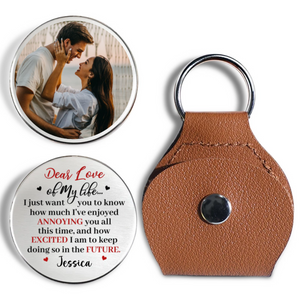 Dear Love Of My Life - Personalized Pocket Hug - Gift For Couple