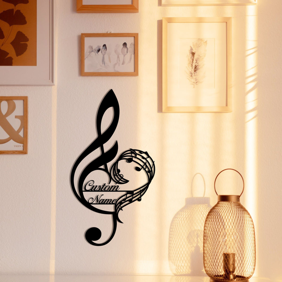Personalized Music Notes Metal Wall Art, Musician Name Sign, Customized Gift for Musician, Music Teacher Gift, Music Lover Gift