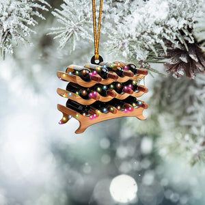 Personalized Wine Rack Ornament, Wine Rack Christmas Ornament, Wine Lovers Ornament Gift, Wine Drinkers Ornament Decor