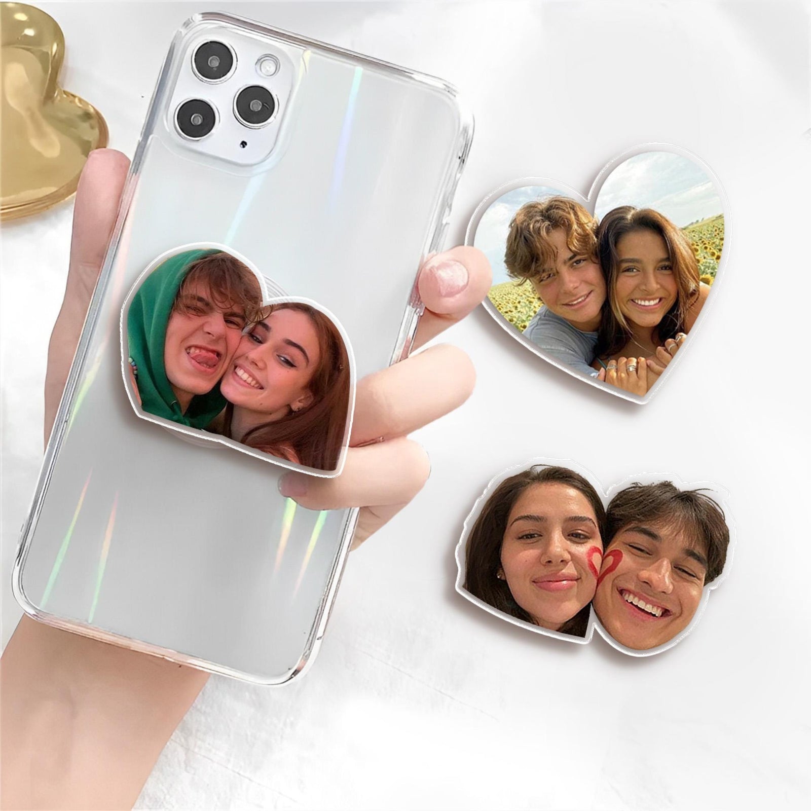 Personalized Gift For Him For Her, Custom Photo Phone Grip With Your Photo, Photo Phone Grip Couples Gift, Phone Holder Accessories